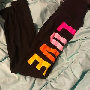 fairly new victoria secret pink leggings